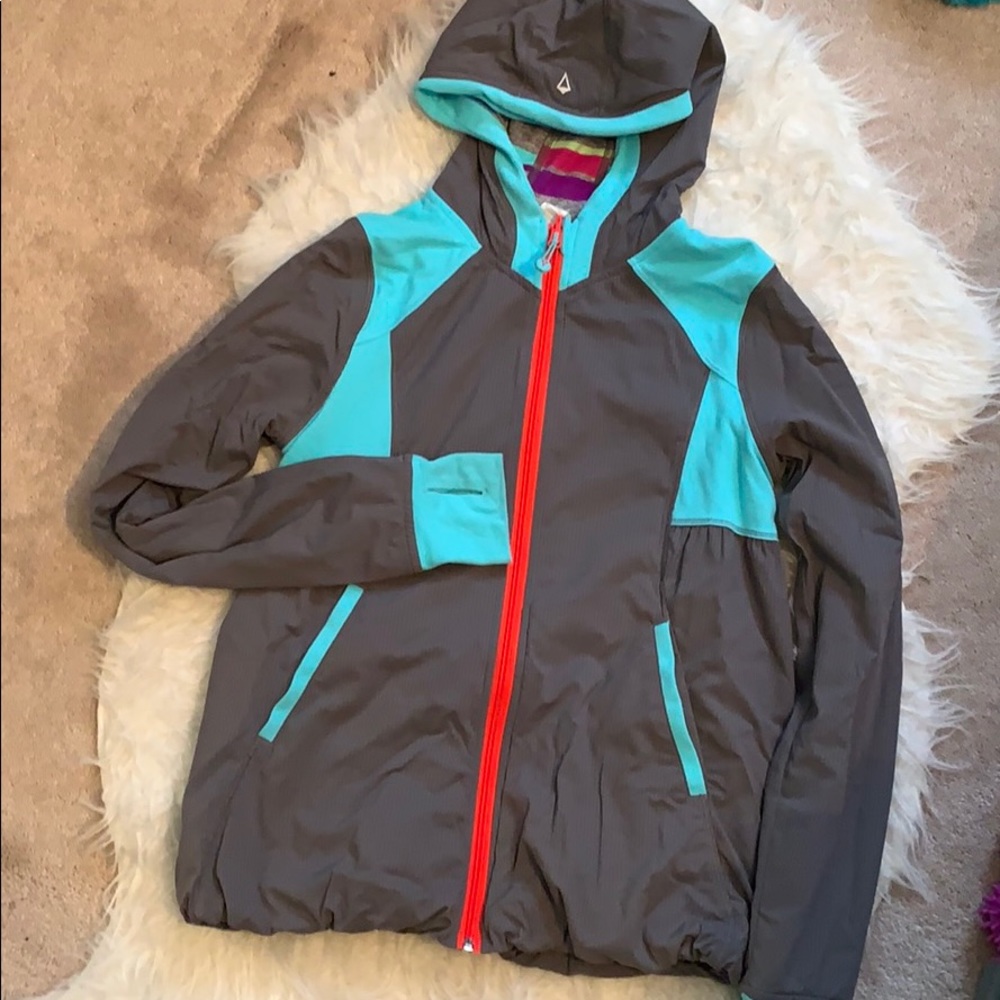 Blue and Gray Ivivva Zip Up